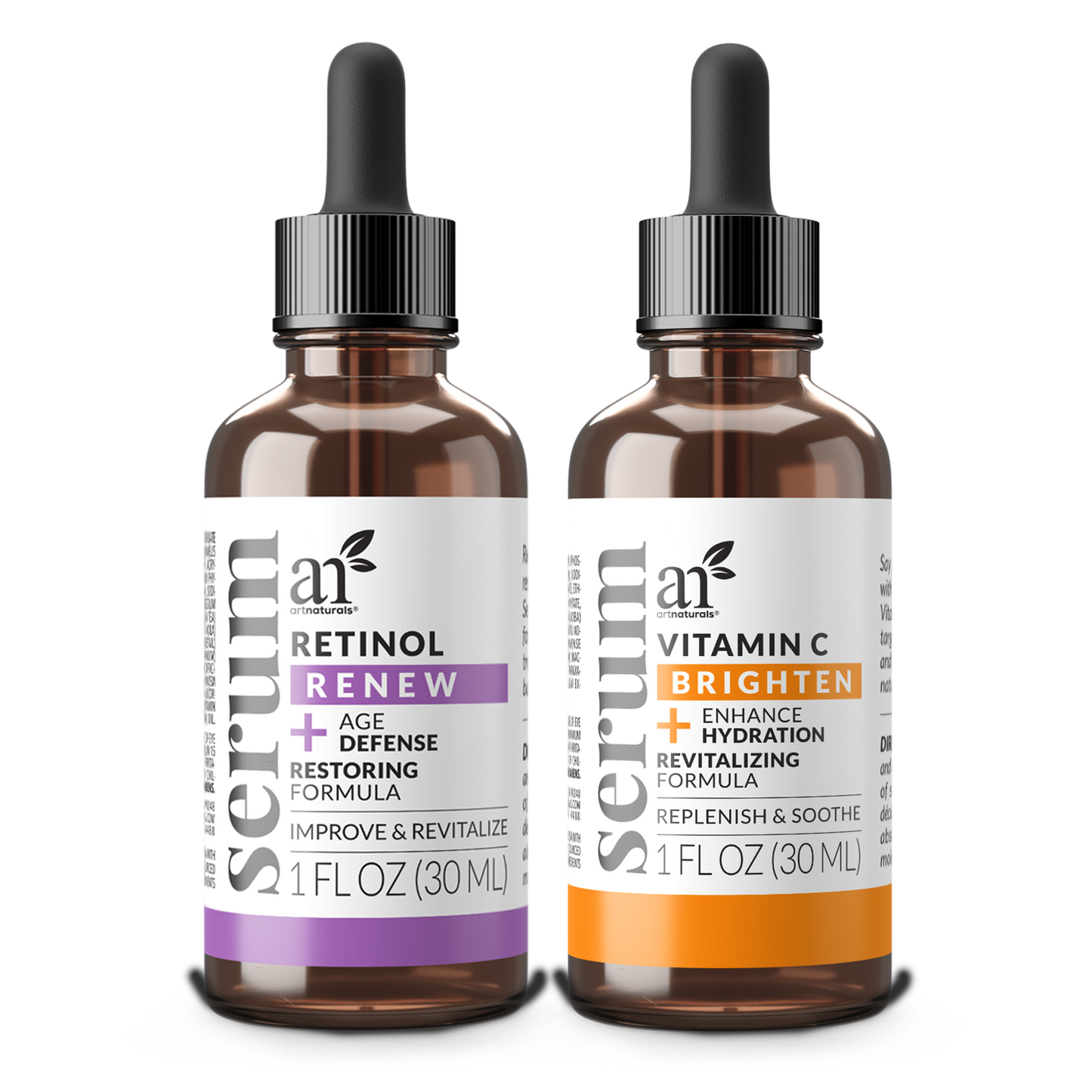 Serum Duo set with Vitamin C, & Retinol