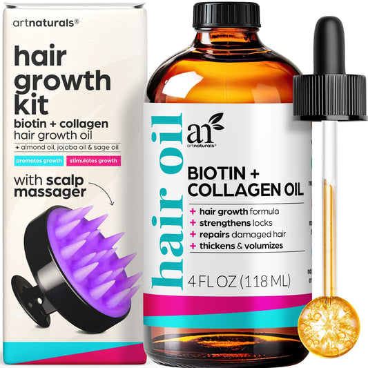 Biotin Collagen Hair Oil + Scalp Massager