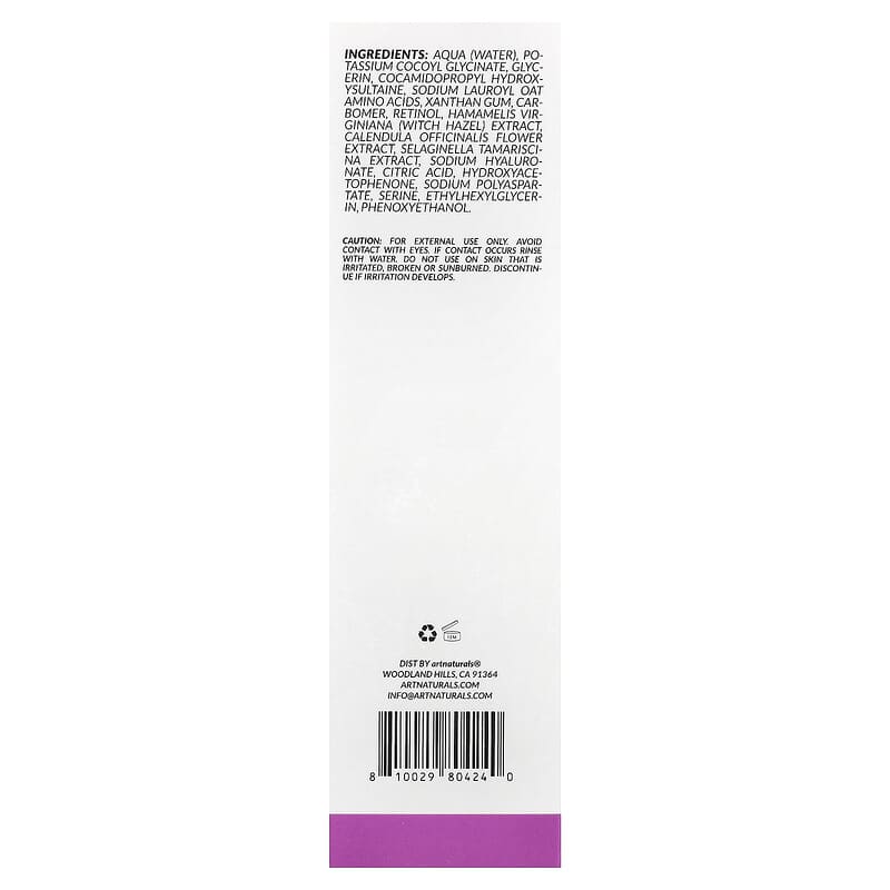 Retinol Renew Cleansing Milk Face Wash, 4 oz