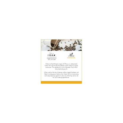 Organic Castor Oil  100% Pure Unrefined Oil, 16oz