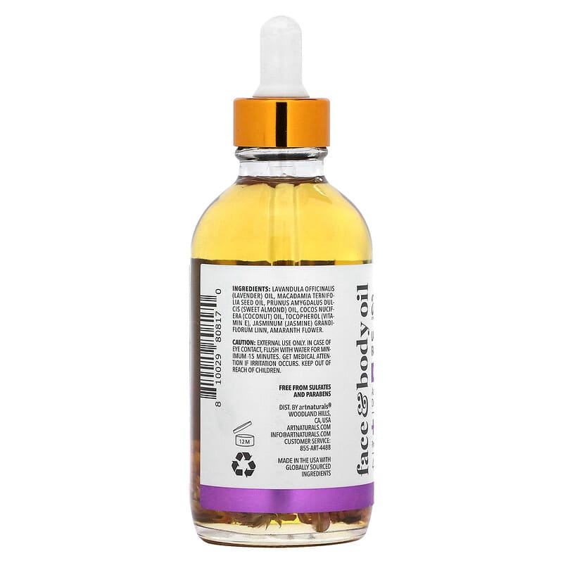artnaturals Lavender + Jasmine Face Oil additional product detail
