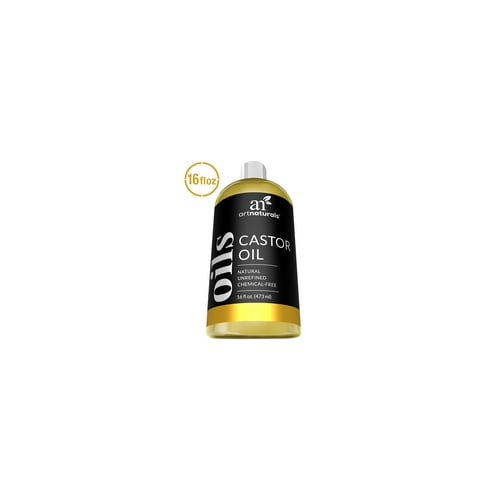Organic Castor Oil  100% Pure Unrefined Oil, 16oz