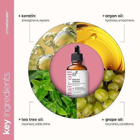 Keratin Strengthening Hair Oil, 4 oz