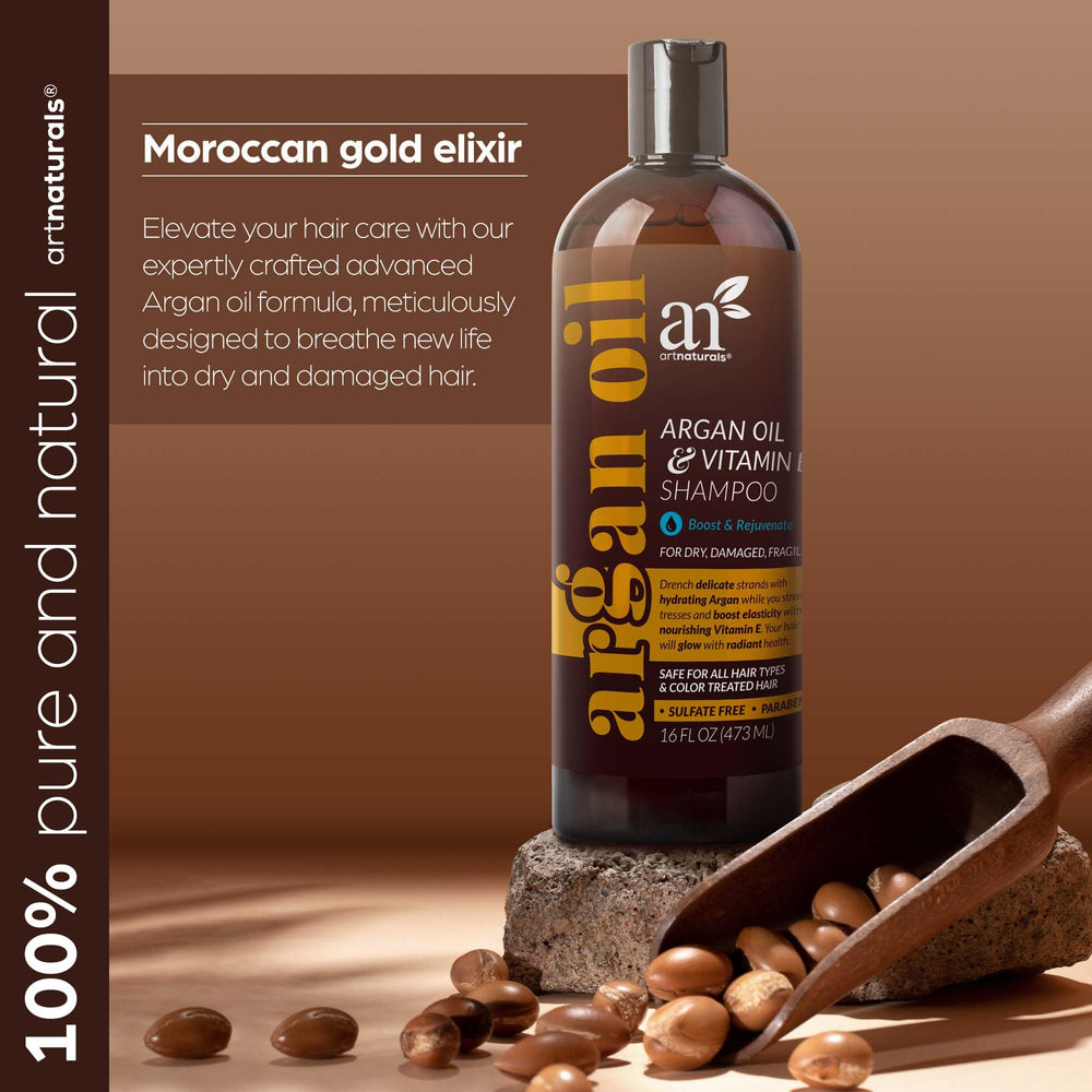 artnaturals Gold Argan oil & vitamin E hair growth shampoo additional product detail