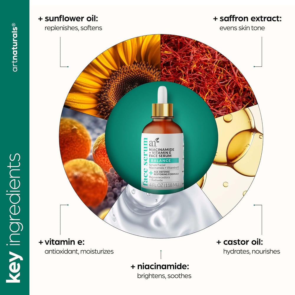 Niacinamide + Vitamin E Face Serum, 4oz