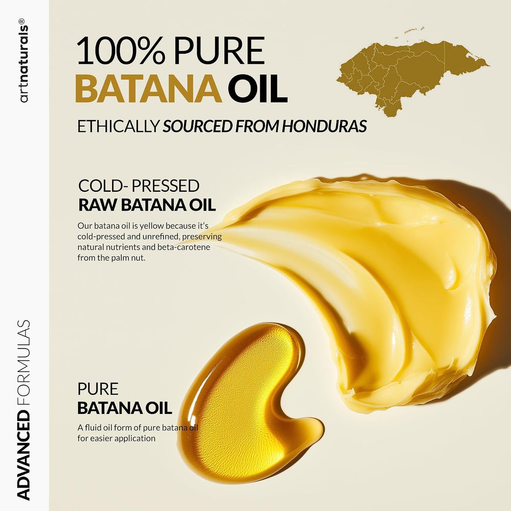 Batana Oil + Raw Batana Cream + Eyelash Applicator + Eyebrow Applicator Kit