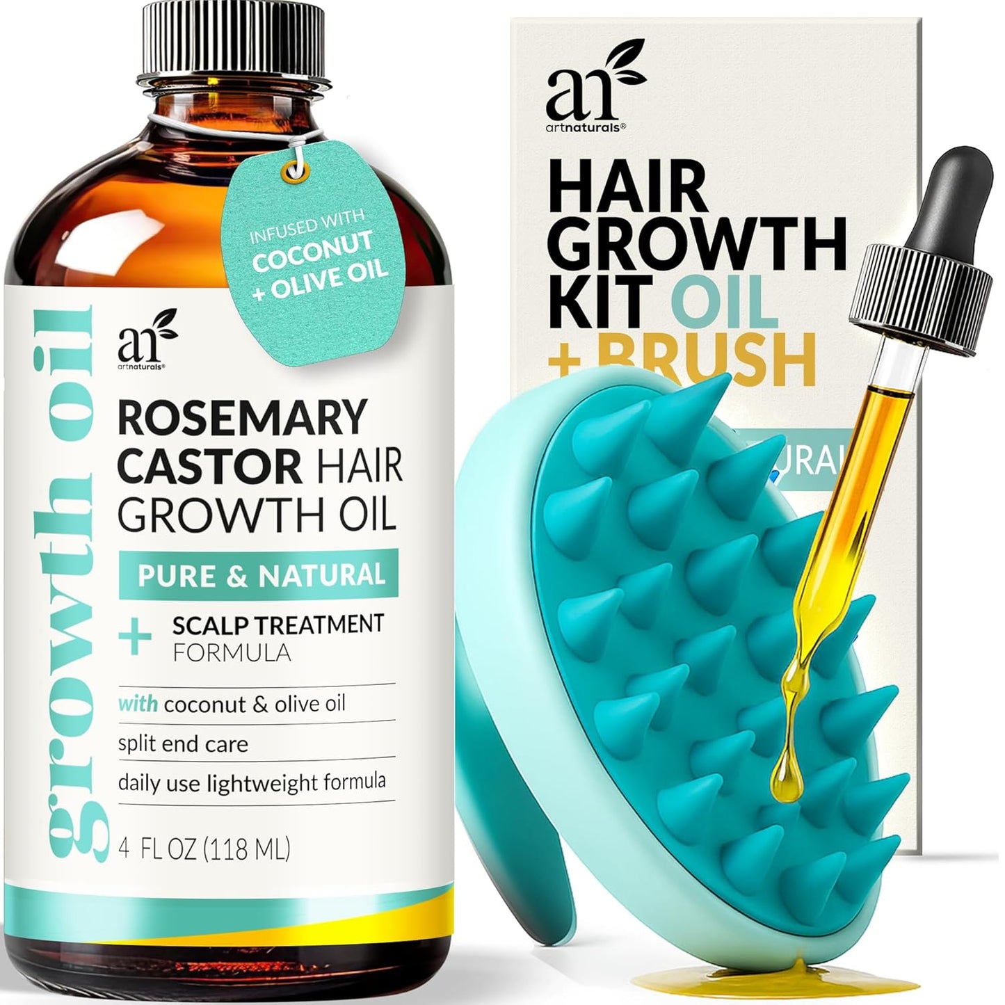 Rosemary & Castor Hair Growth Oil Kit