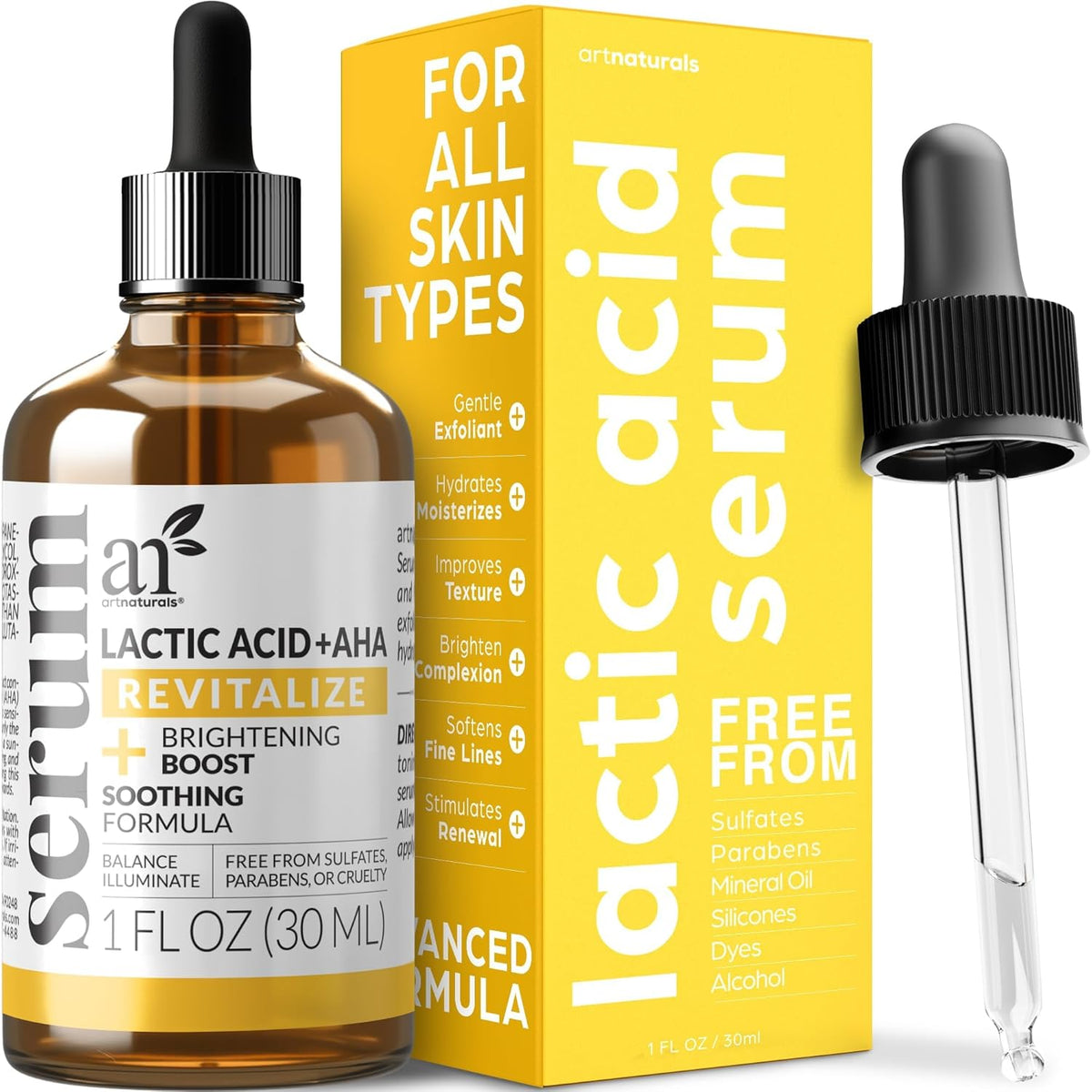 Lactic Acid Serum, 1 oz bottle, main view