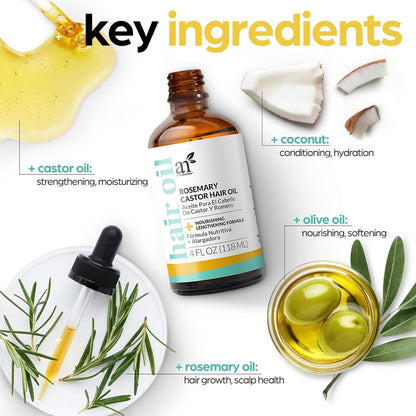 Rosemary & Castor Hair Growth Oil Kit