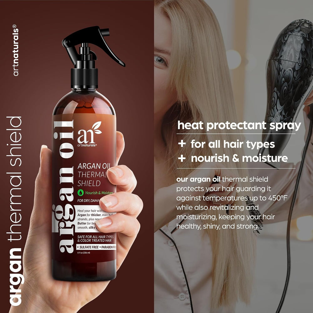 artnaturals Argan Thermal Shield Heat Protectant Spray additional product detail