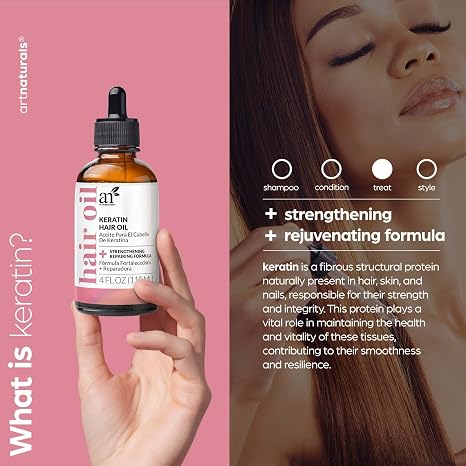 Keratin Strengthening Hair Oil, 4 oz