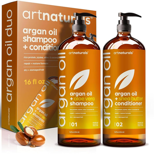 artnaturals Gold Morrocan Argan oil & Olive Oil Hair Growth therapy Shampoo & Conditioner Duo secondary product view
