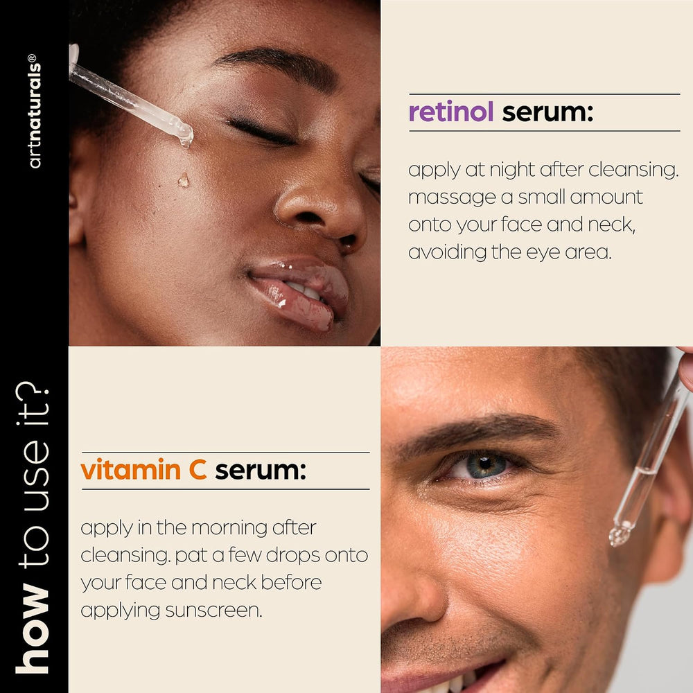 Retinol and Vitamin C Serum gift set, product detail