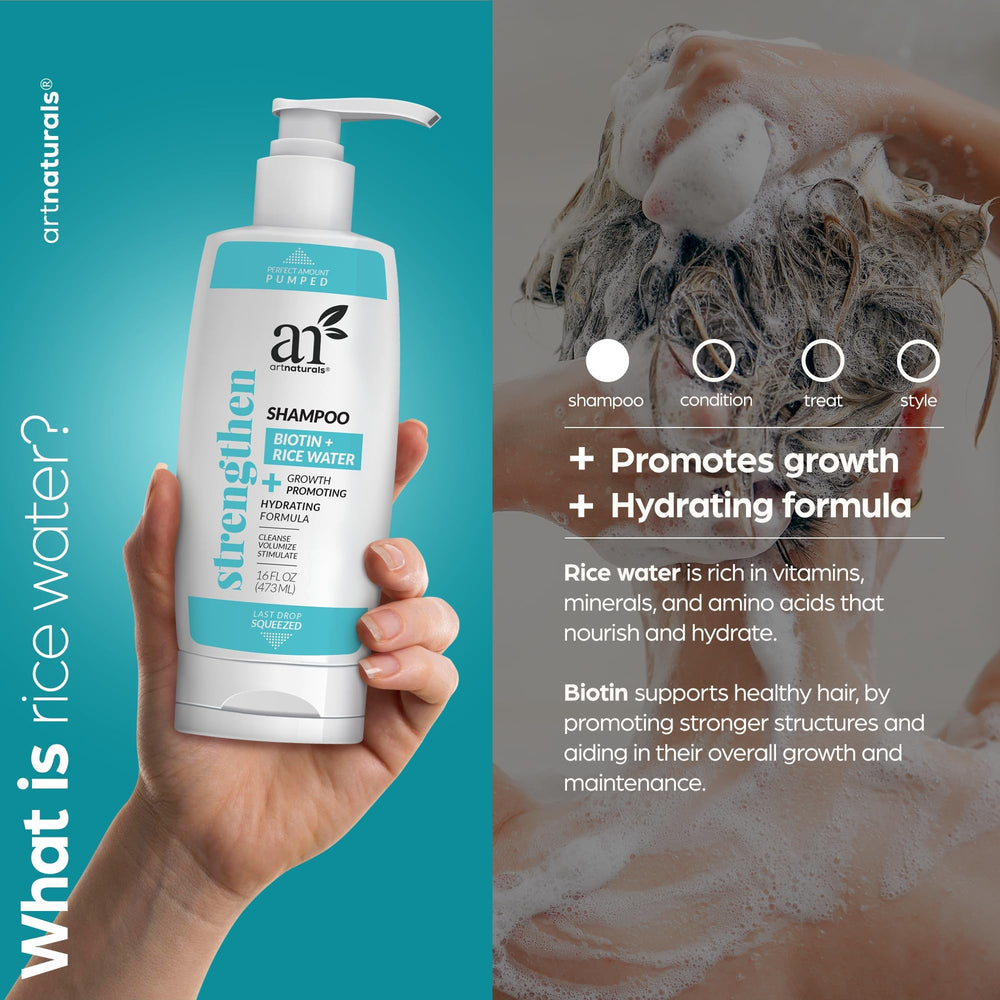 Biotin+Rice Water Shampoo Dual Bottle - secondary image 7