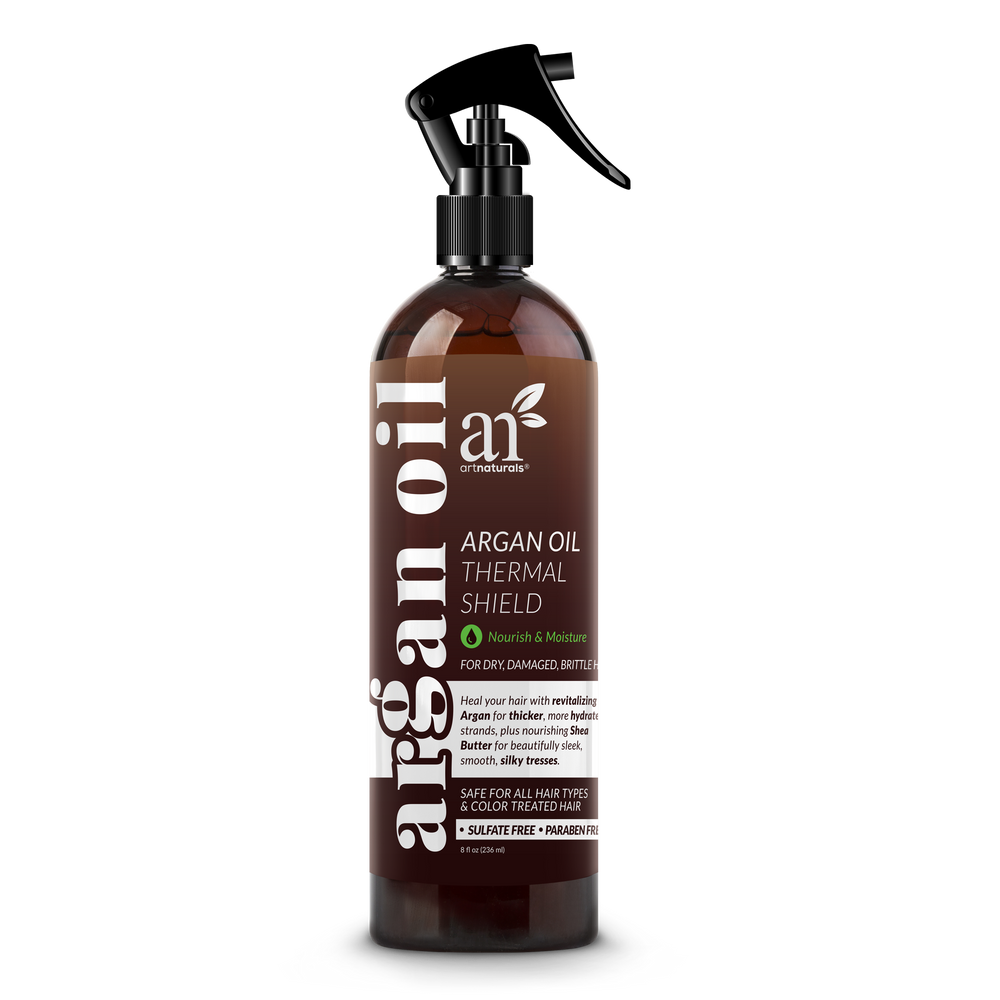 Argan Thermal Shield Heat Protectant Spray, 8 oz bottle