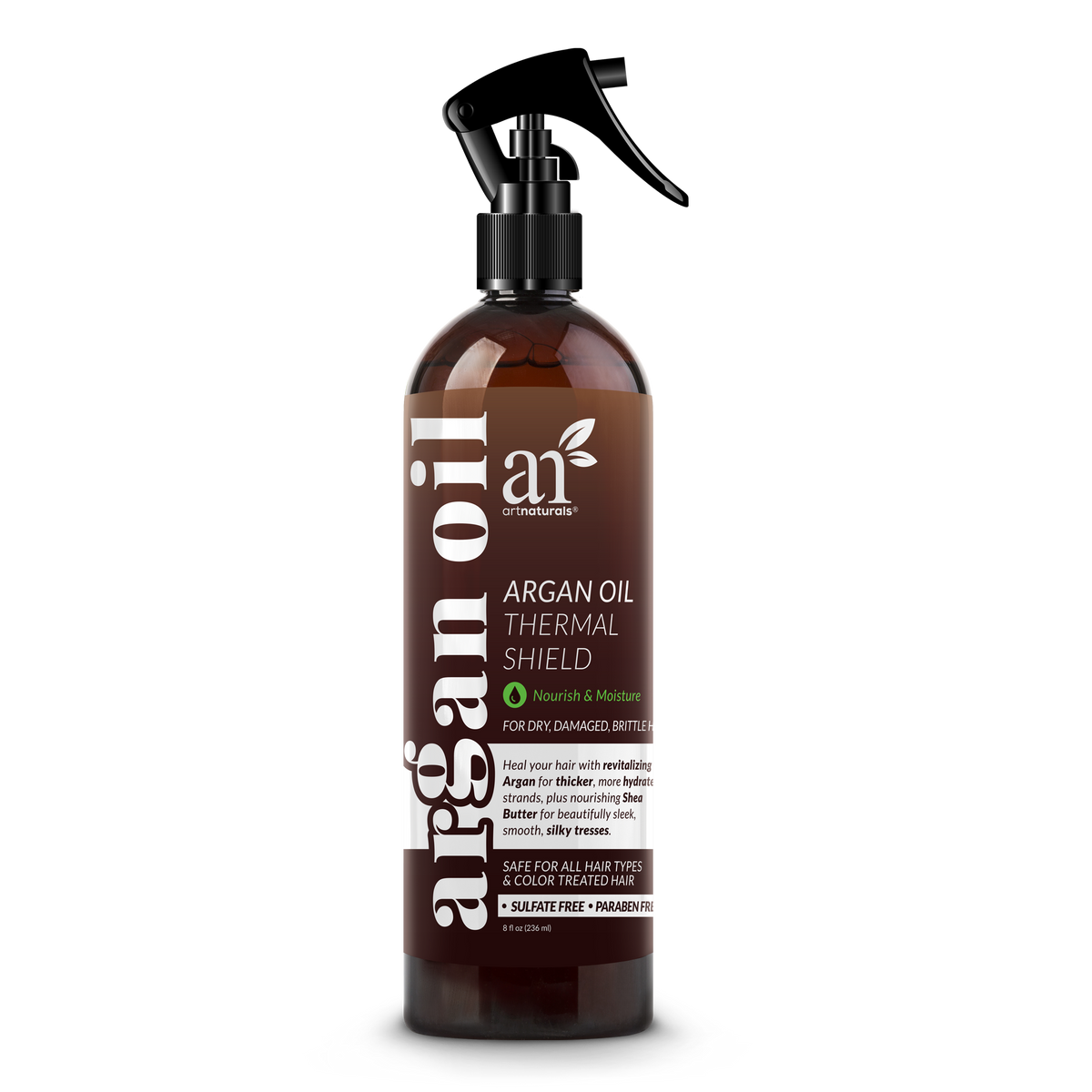 Argan Thermal Shield Heat Protectant Spray, 8 oz bottle