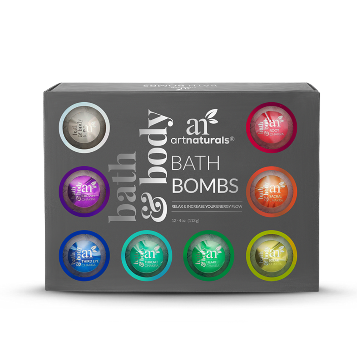 Bath Bomb 12 pack set, 4 oz each