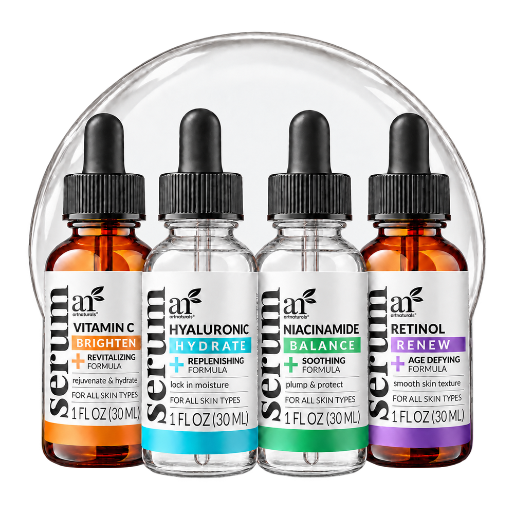 Serum Quatro Top 4  Retinol + Hyaluronic + Vitamin C + Niacinamide, 1oz x 4