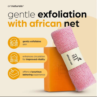 Kojic Acid Soap + African Net Soap (2 pack)