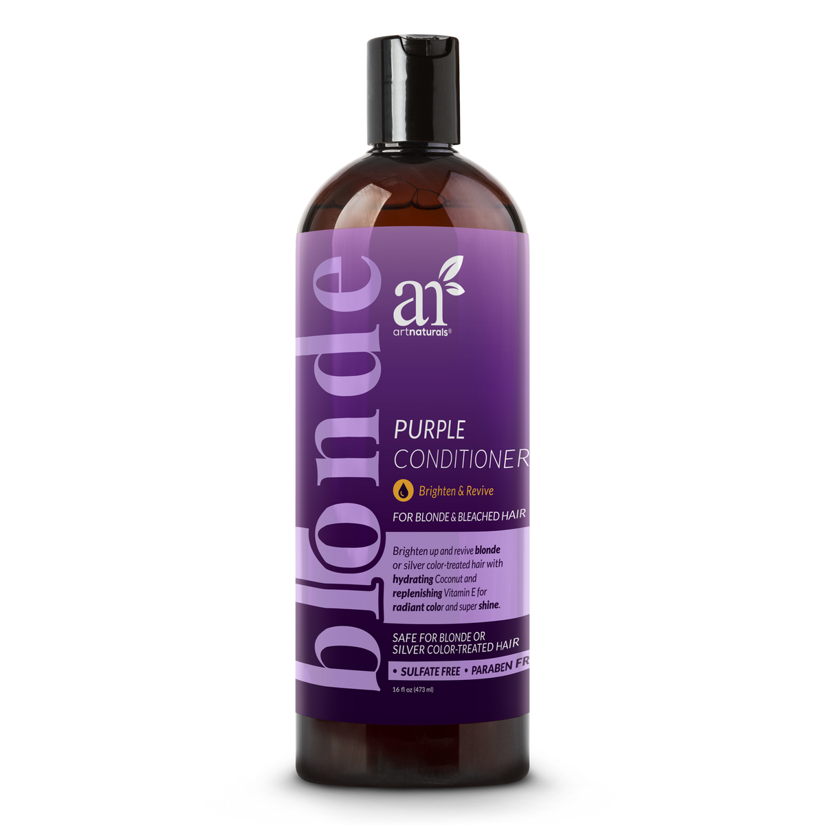 Purple Conditioner for blonde and silver hair, 16 oz bottle