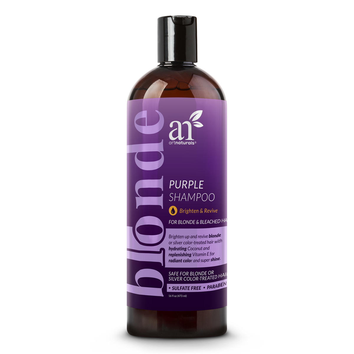 Purple Shampoo for blonde and silver hair, 16 oz bottle
