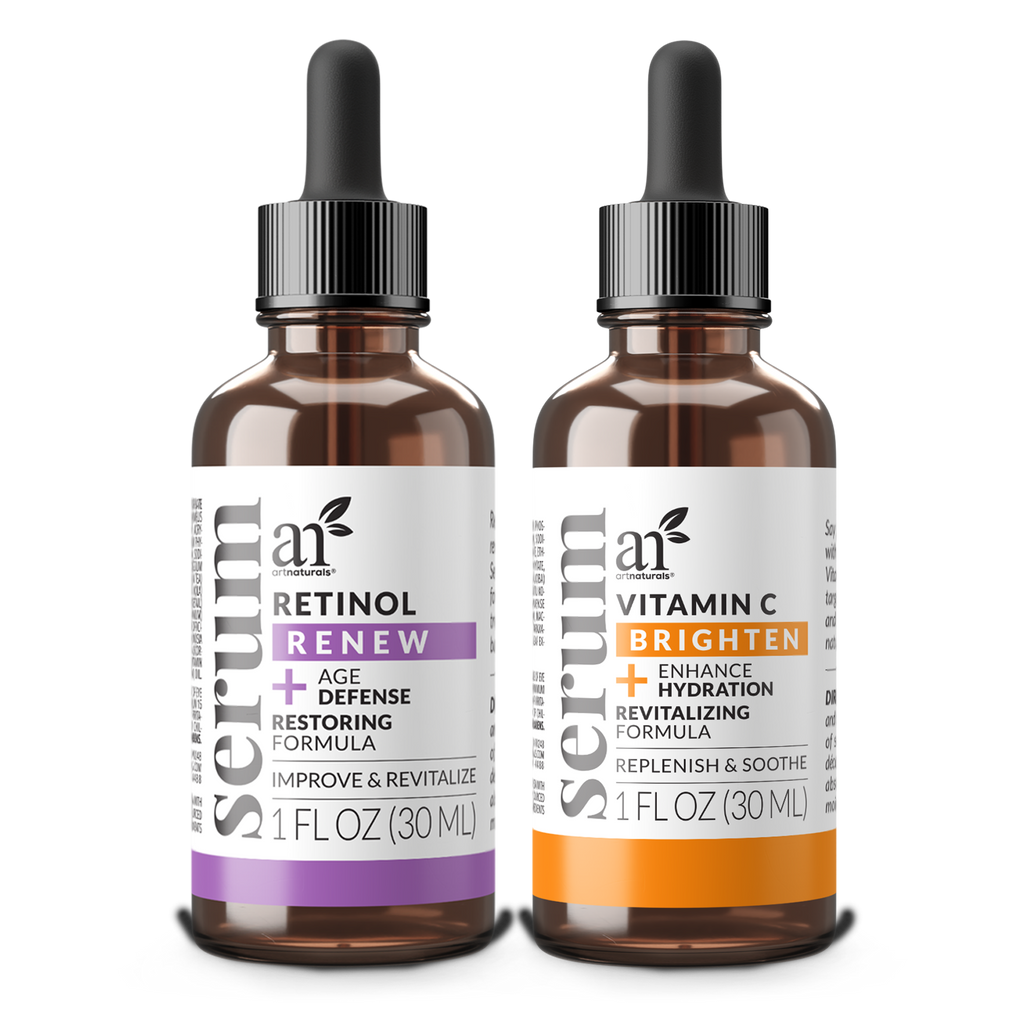 Serum Duo set with Vitamin C, & Retinol