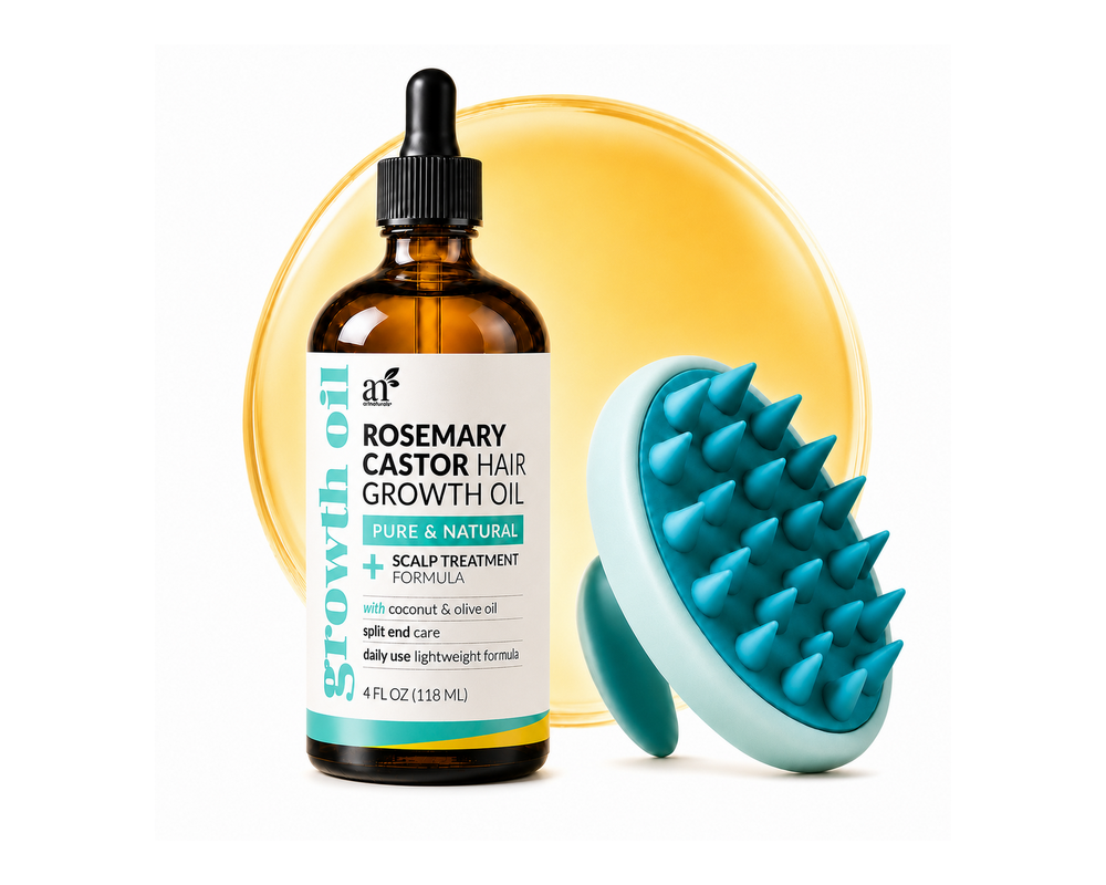 Rosemary & Castor Hair Growth Oil Kit, 4oz