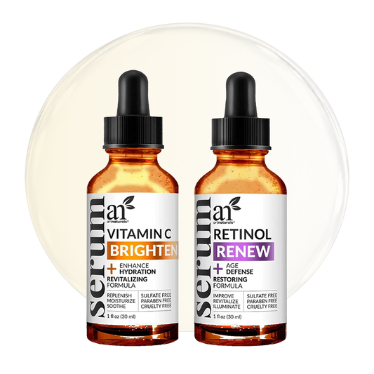 Organic Retinol and Vitamin C Serum (2 x 1 oz Bottles) Gift Set