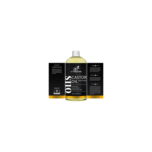 Organic Castor Oil  100% Pure Unrefined Oil, 16oz